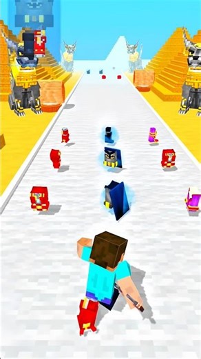 🏃😱"Minecraft Hero Runner – Epic Pyramid Obstacle Challenge!"🔥#minecraft #viral #shorts