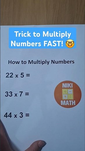 Multiplication Tricks To Make Mathematics Fun and Easy 😉 #math #multiplication #mathtrick