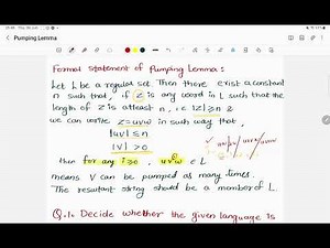 Pumping Lemma