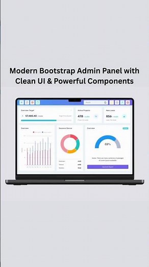 Bootstrap Admin Panel – Modern Responsive Dashboard