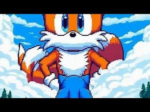 Sonic And Giant Tails By GwenyTheGirl