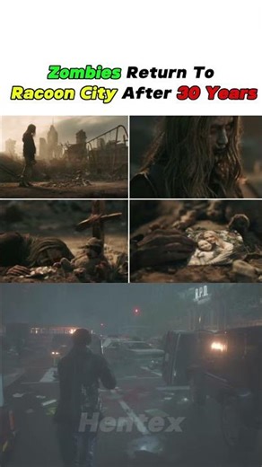 Zombies In Racoon City 30 Years Later #residentevil #residentevilrequiem #leonkennedy #shorts #fyp