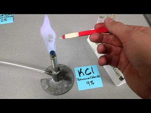 Qualitative Flame Test - KCl Potassium Chloride