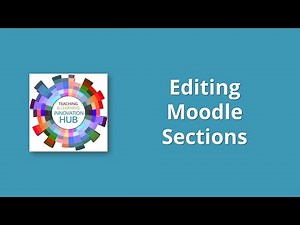 Editing Sections in Moodle