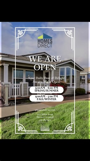 Check out this lovely Palm Harbor - Metolius Cabin II - 27’x66’ - 2BED/2BATH W/ DEN - 1550 square feet. come virw this home located at 2152 Ashby Road, Merced, CA 95348 today! #PalmHarborHomes #MetoliusCabinII #MetCabinII #PalmHarbor #HomesDirect #HomesDirectOfMerced #ManufacturedHomes #AffordableHomes #CustomHome