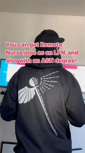 Land a remote nurse job with just your ASN or even as an LPN! 💻✨ #remotenurse #nurselife
