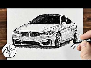 How To Draw BMW Car | Drawing Tutorial