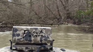 37EFI Mud Buddy on an Excel 1751 SWV F4. Running 1/2 throttle easily keeping the boat up in plane. Just a little running around during duck season. | Mud Buddy Motors