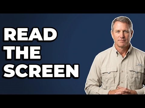 What does a boat depth finder display mean?