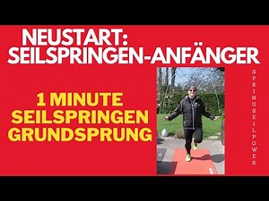 SEILSPRINGEN ANFÄNGER: 1 Minute Seilspringen mit Grundsprüngen