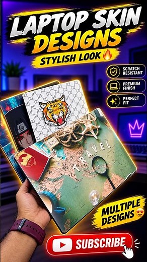 Top Laptop Skin Designs 2026 🔥 Premium Laptop Wrap Ideas #shorts #laptop #usa #art
