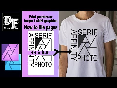 Tile Pages for larger prints, Affinity Photo Tutorial