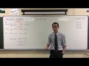 Factorising Algebraic Expressions (1 of 2: All Positives)