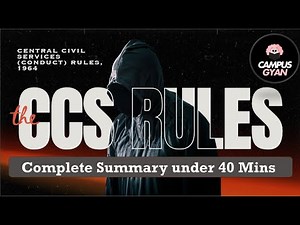 CCS Rules in One Video 🔥| Full Summary in 40 Mins