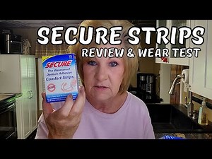 How To Use Secure Comfort Strips Denture Adhesive A Waterproof Denture Adhesive