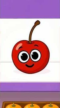 Five Little Fruits On The Shelf 🍒🍊 #shorts #nurseryrhymes