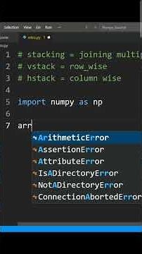Stacking in NumPy | vstack() Explained #numpy #shorts