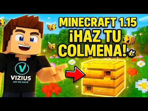MINECRAFT 1.15 🐝 ¡APRENDE a HACER una COLMENA en minutos!