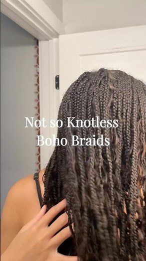 Boho Braids Tutorial on Type 4 Natural Hair