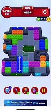 Color block jam 619 walkthrough solution #games #colorblocks #gaming #colorblockjam #gameplay