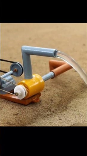 Tiny Engine Powered Water Pump 💧 Mini Farming Innovation #shorts