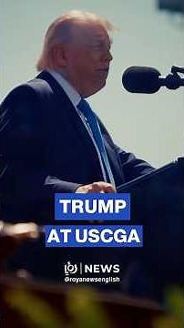 Trump addresses the145th US Coast Guard Academy graduation