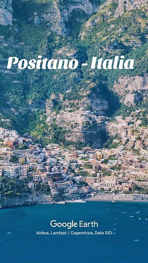 Un viaje a Positano, Costa Amalfitana. Italia. #positano #amalficoast #italia #googleearth