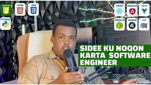 78K views · 828 reactions | MUUQAAL : SIDEE KU NOQON KARTA SOFTWARE ENGINEER ADIGOON HOREY WAXBA UGA AQOON MUDDO SANNAD KAYAR : HOW TO BECOME A SOFTWARE ENGINEER AFSOOMALI. | Eng Duale | Facebook