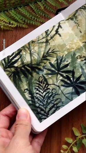 Unruly Jungle Watercolor Illustration: Full Tutorial Coming