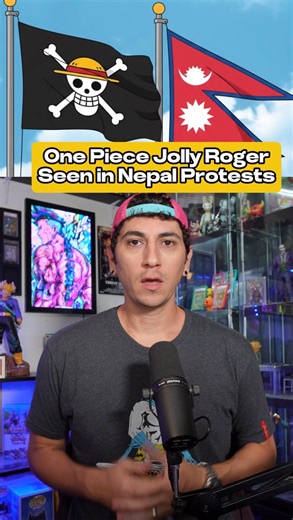 9.4K views · 128 reactions | One Piece flag seen in Nepal Protests as symbol of unity against corruption #anime | Dr. Applesauce | Facebook