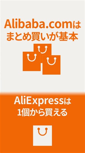 Alibaba.comとAliExpressの違いは？20秒で解説 #shorts