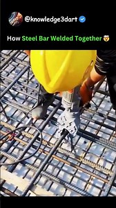 How Horizontal Steel Bar Welded Together 🤯
