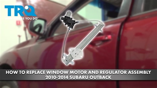 How to Replace Front Power Window Motor  Regulator Assemblies 2010-2014 Subaru Outback