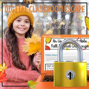 Thanksgiving Digital Escape Room Math Game Fall Themed