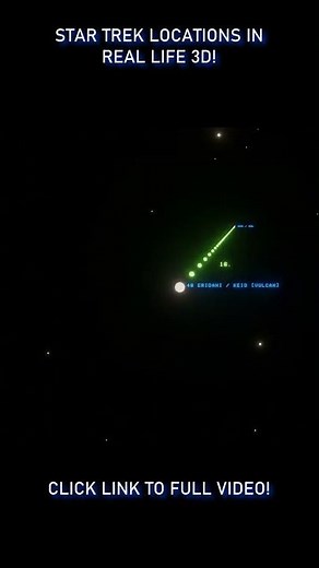 Real Life Star Trek Locations 3d Starmap! #startrek #scifi #astronomy