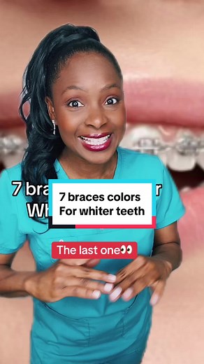 which braces color do you like the best? #bracescolors #dentalhygienist #rdh #bracestips #bracesguide #greenscreen