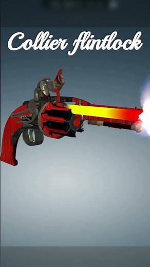 Collier Flintlock Revolver gun firing demo #history #weapons #usa #america #military #war #shorts