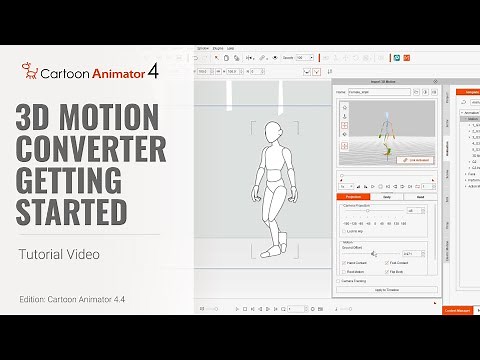 Cartoon Animator 4 Tutorial - Getting Started with 3D Motion Converter