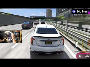 Assetto Corsa NO HESI Update 900hp+ CT5-V Through NEW Traffic!!