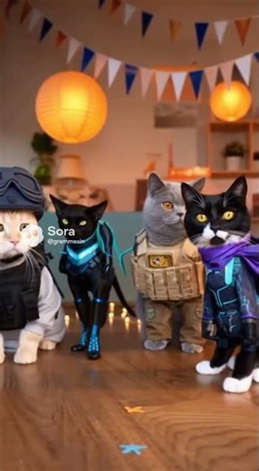 Cats at the Costume Party! 🎮 Dressed as CS:GO & Valorant Heroes