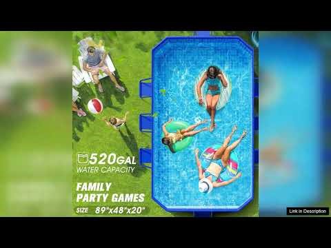 StarOcean Foldable Pool Large Non Inflatable Swimming Pool for Kids Adult Collapsible Pools Review