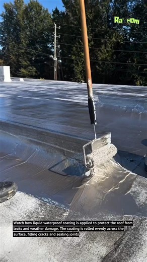 This Roof Waterproofing Process Looks Simple but Powerful! 😱 #SatisfyingWork