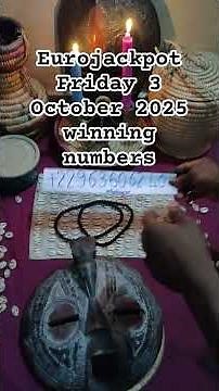 Tuesday 7 OCTOBER 2025 EUROJACKPOT WINNING NUMBERS #eurojackpot DRAW RESULTS 7 OCTOBER 2025