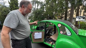 See Tiny Citroen 2CV Morph Into Camper With Double Bed, Integrated Kitchen