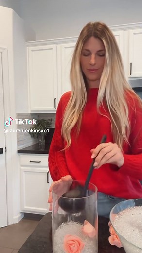 DIY Floating Candle Centerpiece for Valentine's Day