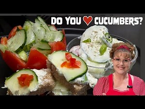 3 Creamy Cucumber Recipes - How to Make the BEST Cucumber Salads