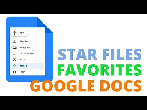 What Does it Mean to Star a Document in Google Docs | Favorites - Google Docs Basics