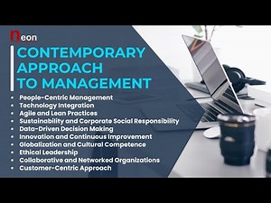 Contemporary Approach to Management | Management Approaches #management #approach