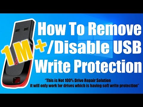 How to remove write protection / how to disable write protection on pendrive, ssd, memory card