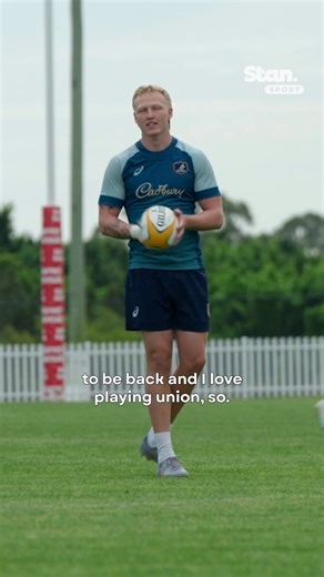 'Extremely excited to be back and I love playing union' 🤩 Safe to say Carter Gordon is back doing what he loves to do 🏉 ↳ Japan v Wallabies. Saturday October 25, from 4:15pm AEDT. Live & Exclusive. #StanSportAU #Wallabies | Stan Sport Rugby